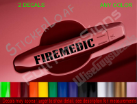 FIREMEDIC Door Handle Decals Set of 2